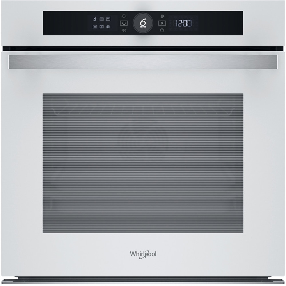 Cuptor incorporabil WHIRLPOOL WOI4S8CM1SWA, Electric, Autocuratare catalitica, 73 l, Clasa A+, 6th Sense, alb
