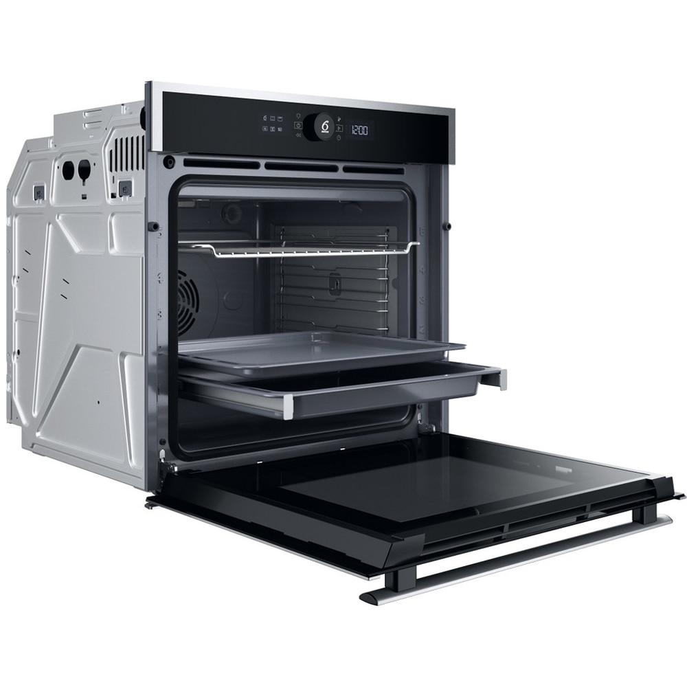 Cuptor incorporabil WHIRLPOOL WOI4S8CM1SXA, Electric, Autocuratare catalitica, 73 l, Clasa A+, 6th Sense, inox