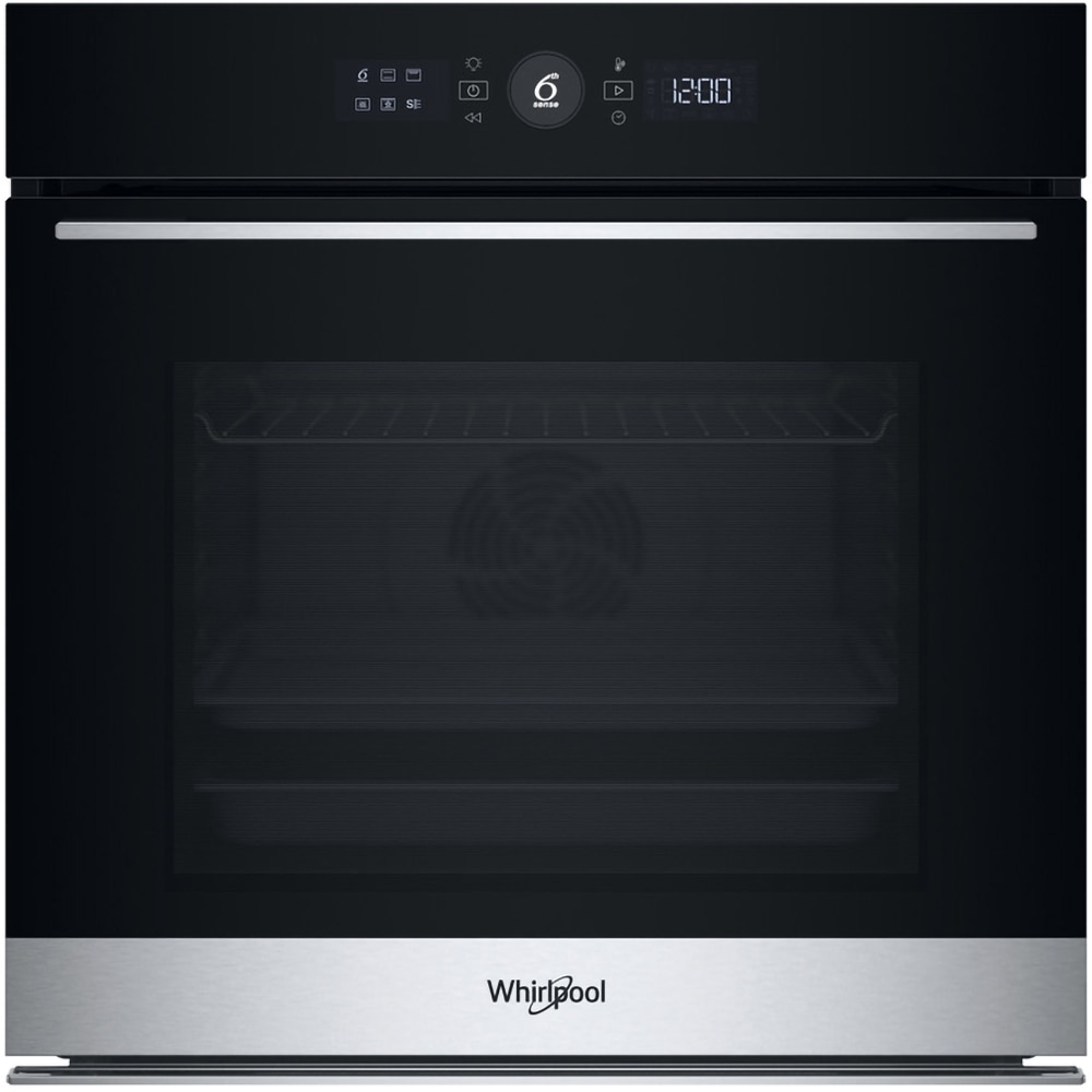 Cuptor incorporabil WHIRLPOOL WOI5S8HM0SXA, Electric, Autocuratare hidrolitica, 73 l, Clasa A+, 6th Sense, inox