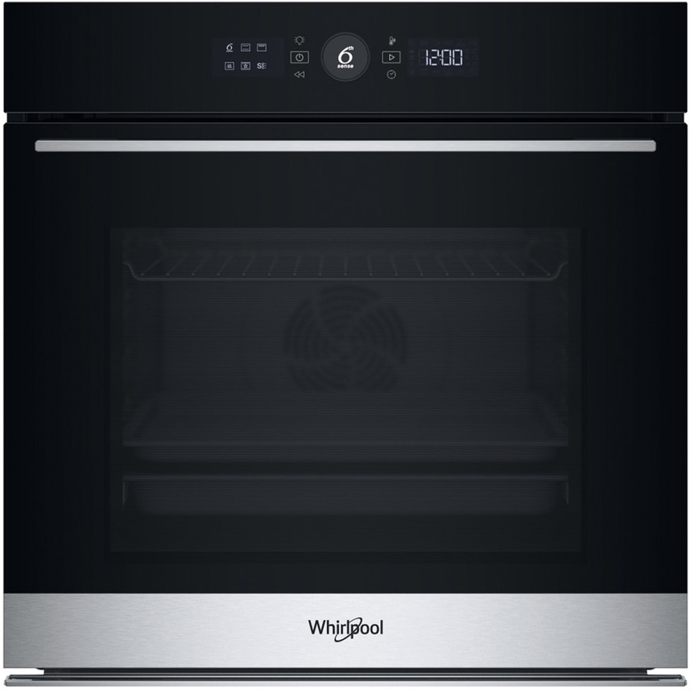 Cuptor incorporabil WHIRLPOOL WOI5S8PM1SXA, Electric, Autocuratare pirolitica + hidrolitica, 73 l, Clasa A+, 6th Sense, inox