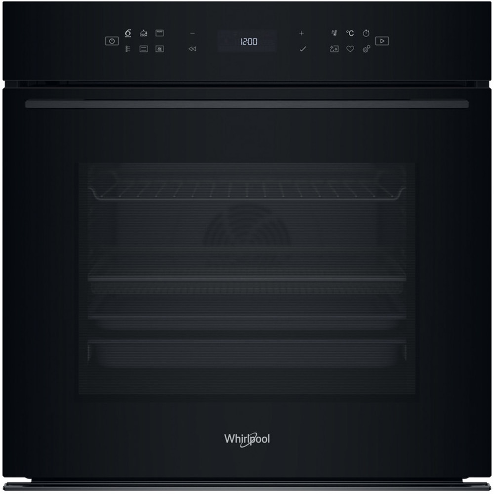 Cuptor incorporabil WHIRLPOOL WOI78PT1SBA, Electric, Autocuratare pirolitica + hidrolitica, 73 l, Clasa A+, 6th Sense, negru