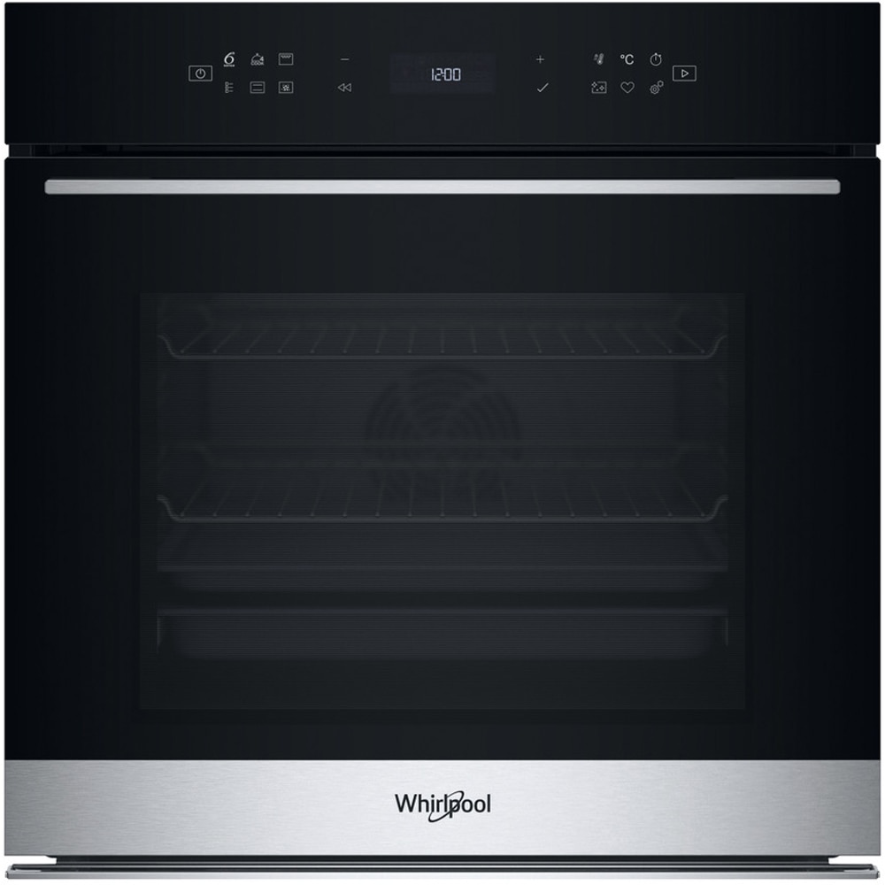 Cuptor incorporabil WHIRLPOOL WOI78PT1SXA, Electric, Autocuratare pirolitica + hidrolitica, 73 l, Clasa A+, 6th Sense, inox