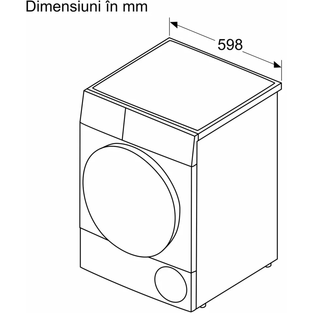 Uscator de rufe BOSCH WQG24591BY, Condensare si pompa de caldura, 9 kg, 14 programe, Clasa D, alb