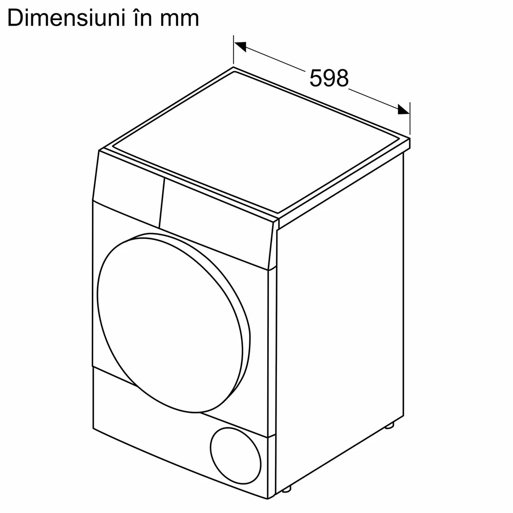 Uscator de rufe BOSCH WQH246D3BY, Condensare si pompa de caldura, 9 kg, 14 programe, Clasa B, alb