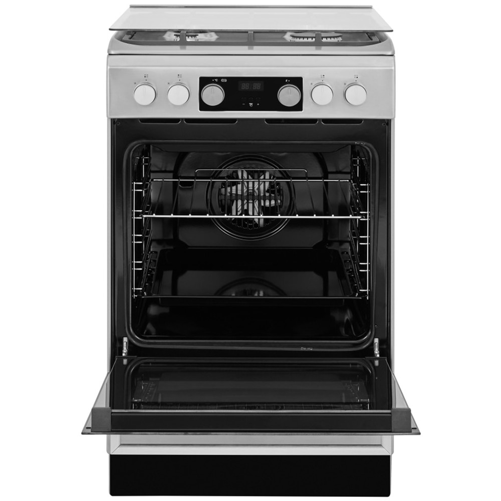 Aragaz WHIRLPOOL WS5G8CHX/E/1, 4 arzatoare, Gaz + Electric, L 50 cm, Grill, inox