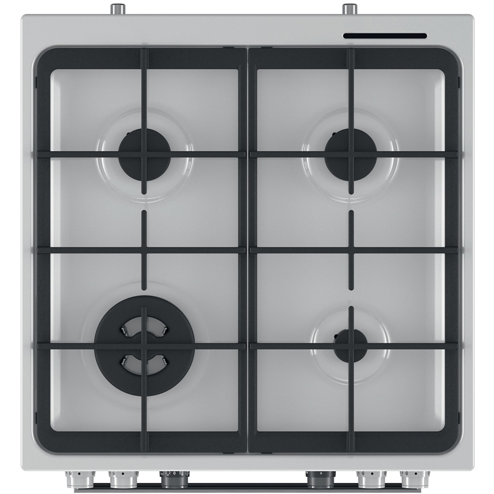 Aragaz WHIRLPOOL WS68G8CHW/E/1, 4 arzatoare, Gaz + Electric, L 60 cm, Grill, alb