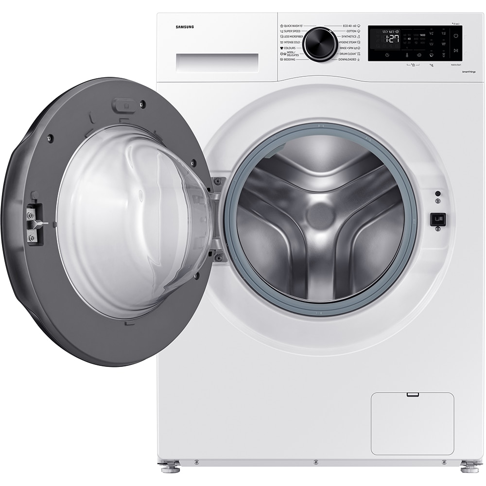 Masina de spalat rufe frontala SAMSUNG WW10FG5U34AELE, AI EcoBubble, 10 kg, 1400rpm, Clasa A, alb