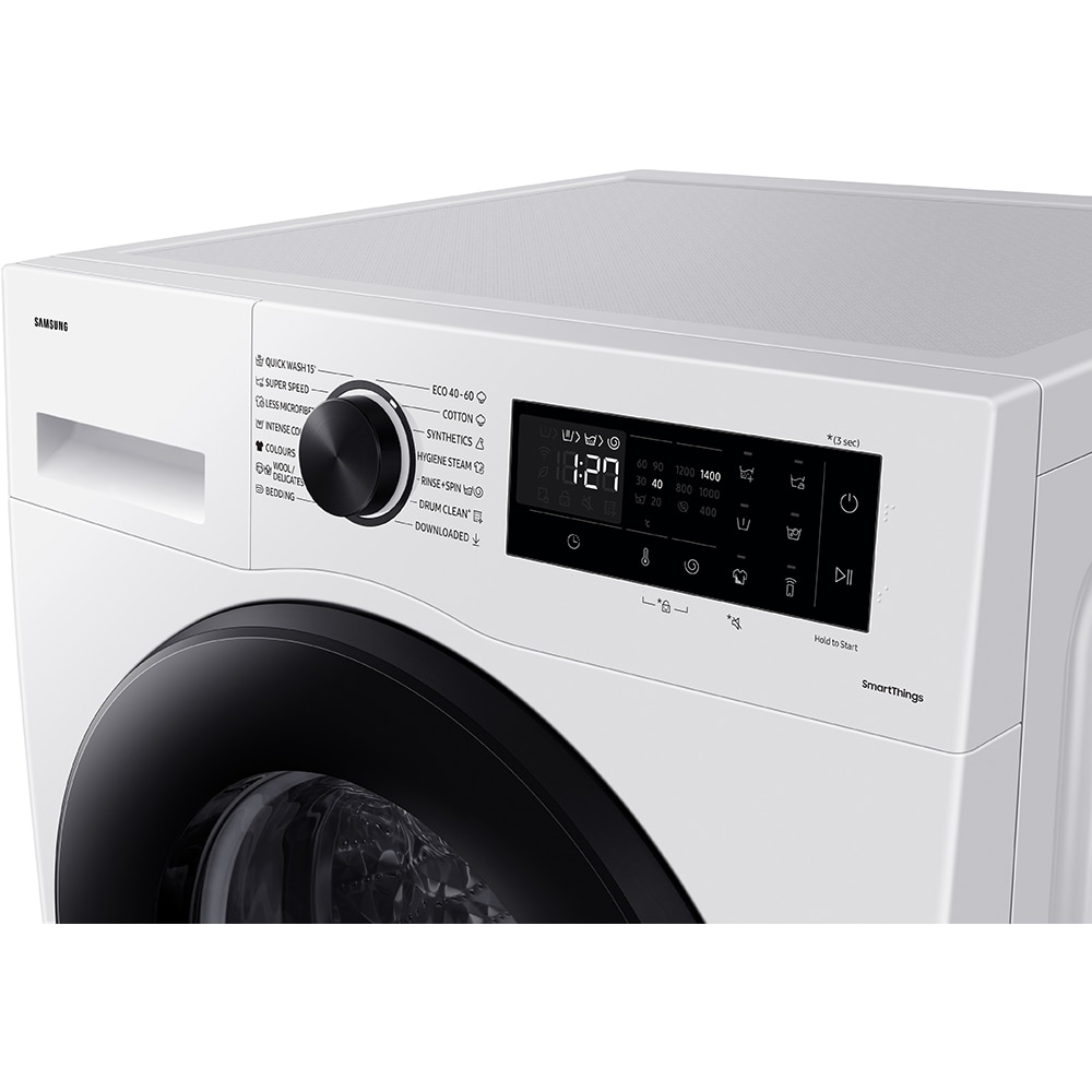 Masina de spalat rufe frontala SAMSUNG WW10FG5U34AELE, AI EcoBubble, 10 kg, 1400rpm, Clasa A, alb