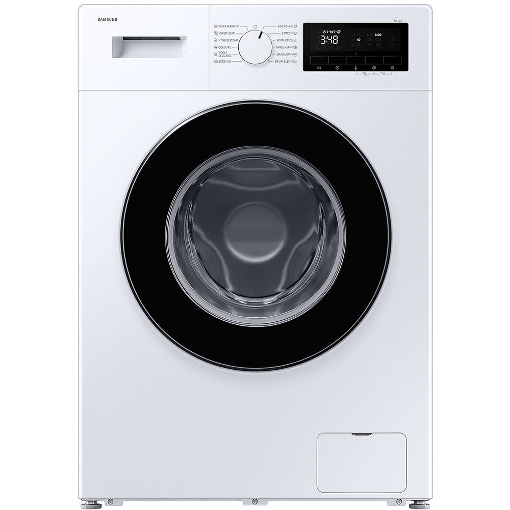 Masina de spalat rufe frontala SAMSUNG WW90FG3M05AWLF, Steam, 9 kg, 1400rpm, Clasa A, alb