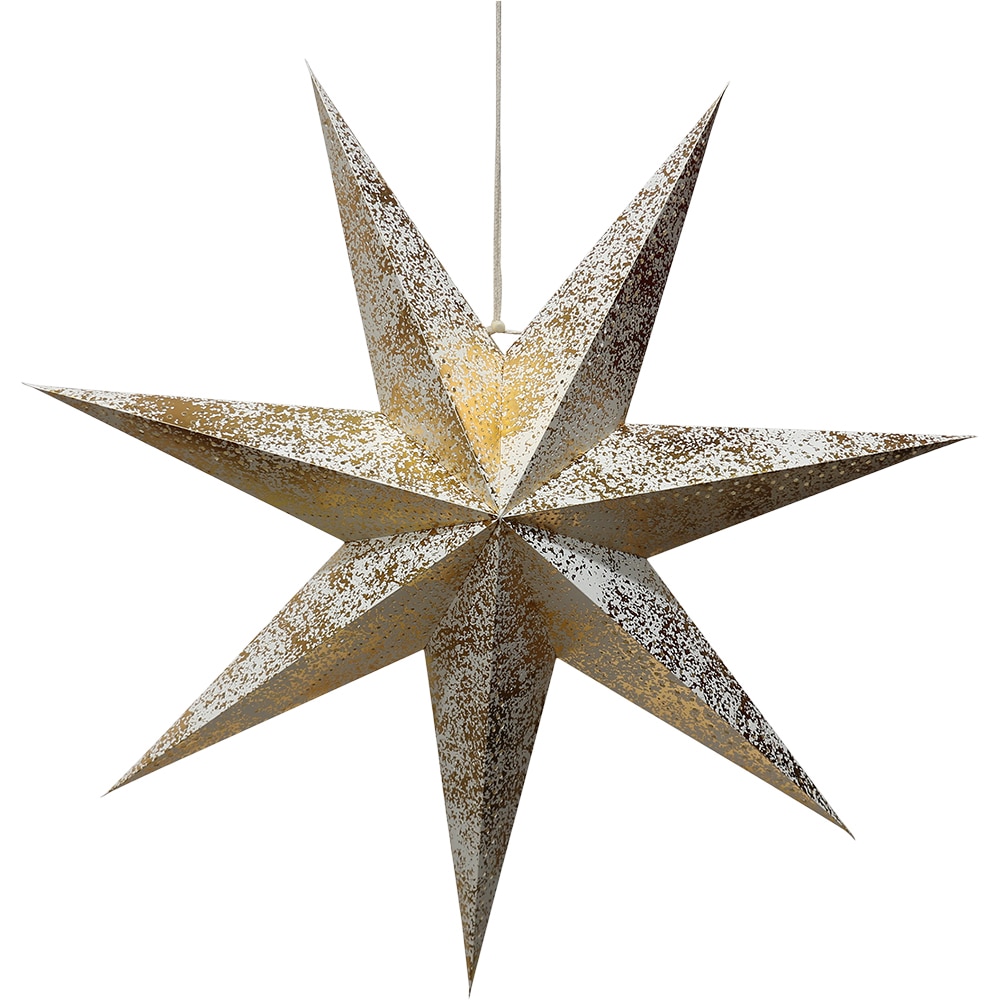 Stea decorativa, 60cm, hartie, auriu