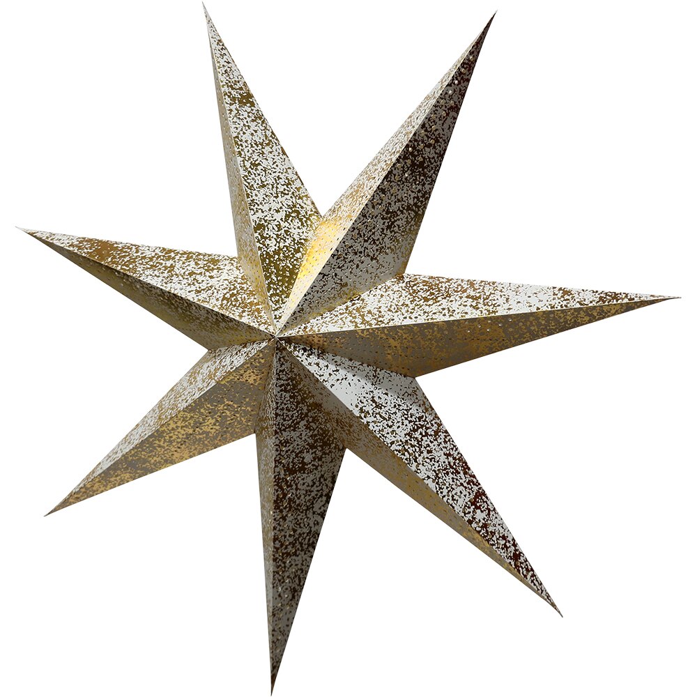 Stea decorativa, 60cm, hartie, auriu
