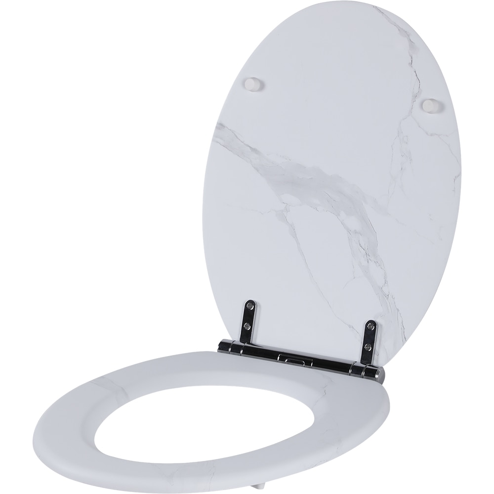 Capac WC GOODHOME Pilica YMD328UK15, inchidere lenta, duroplast, alb