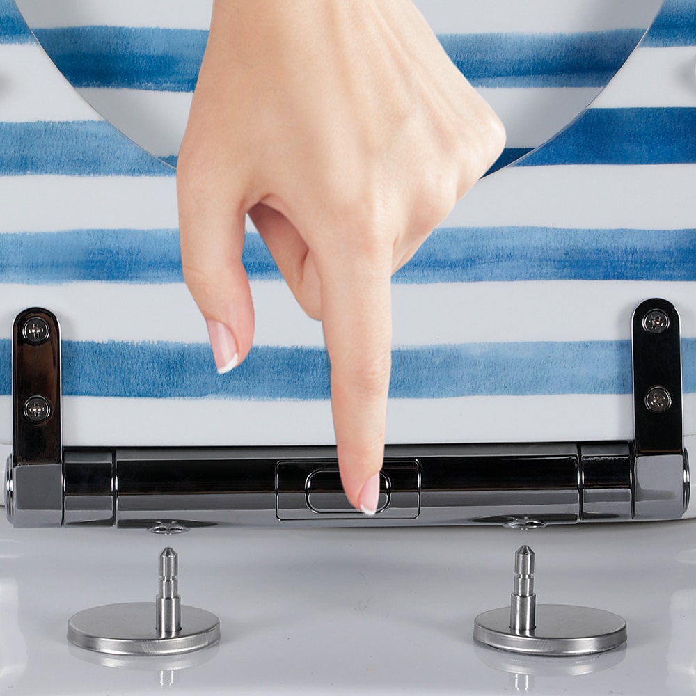 Capac WC GOODHOME Pilica YMD328UK16, inchidere lenta, duroplast, alb