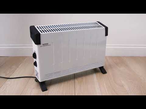 Convector electric, podea, alb, 2000 W, 3 trepte