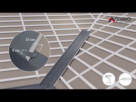 Tigla metalica, Gri, RAL 7016, 0,45 mm x 185 x 120 cm, structurat, 2,22 mp • Bravo 