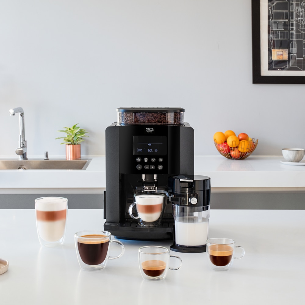 Espressor automat KRUPS Arabica Latte EA819E10, 1.7l, 1450W, 15 bar, negru