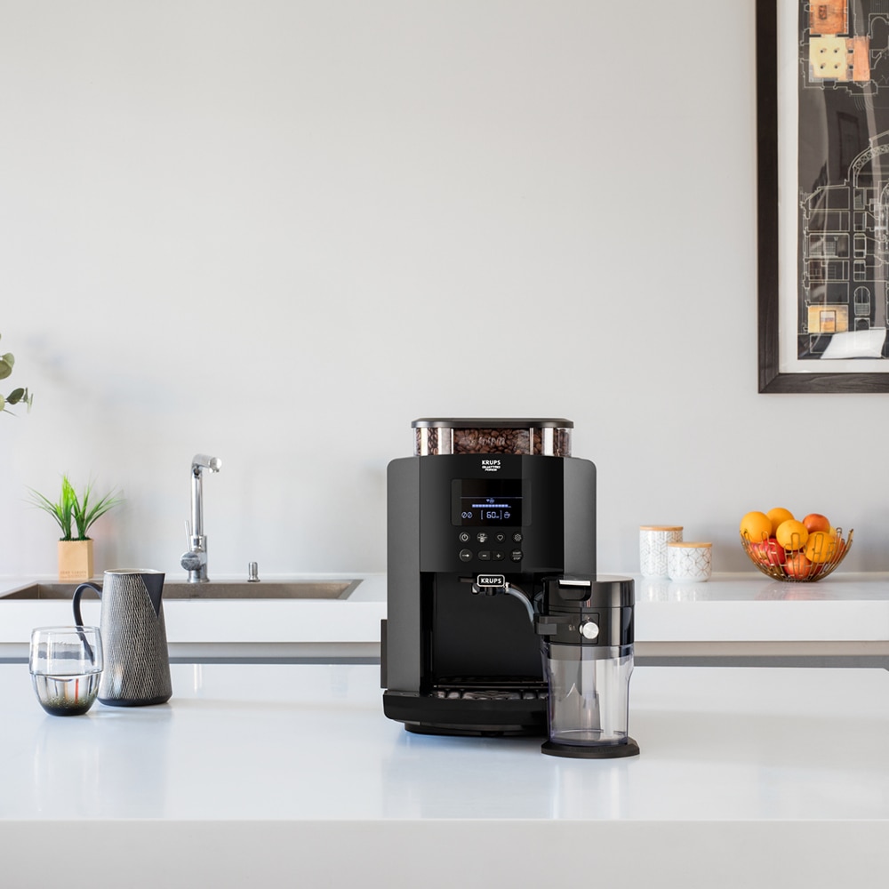 Espressor automat KRUPS Arabica Latte EA819E10, 1.7l, 1450W, 15 bar, negru