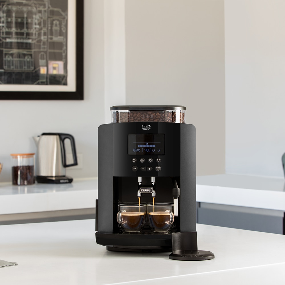 Espressor automat KRUPS Arabica Latte EA819E10, 1.7l, 1450W, 15 bar, negru