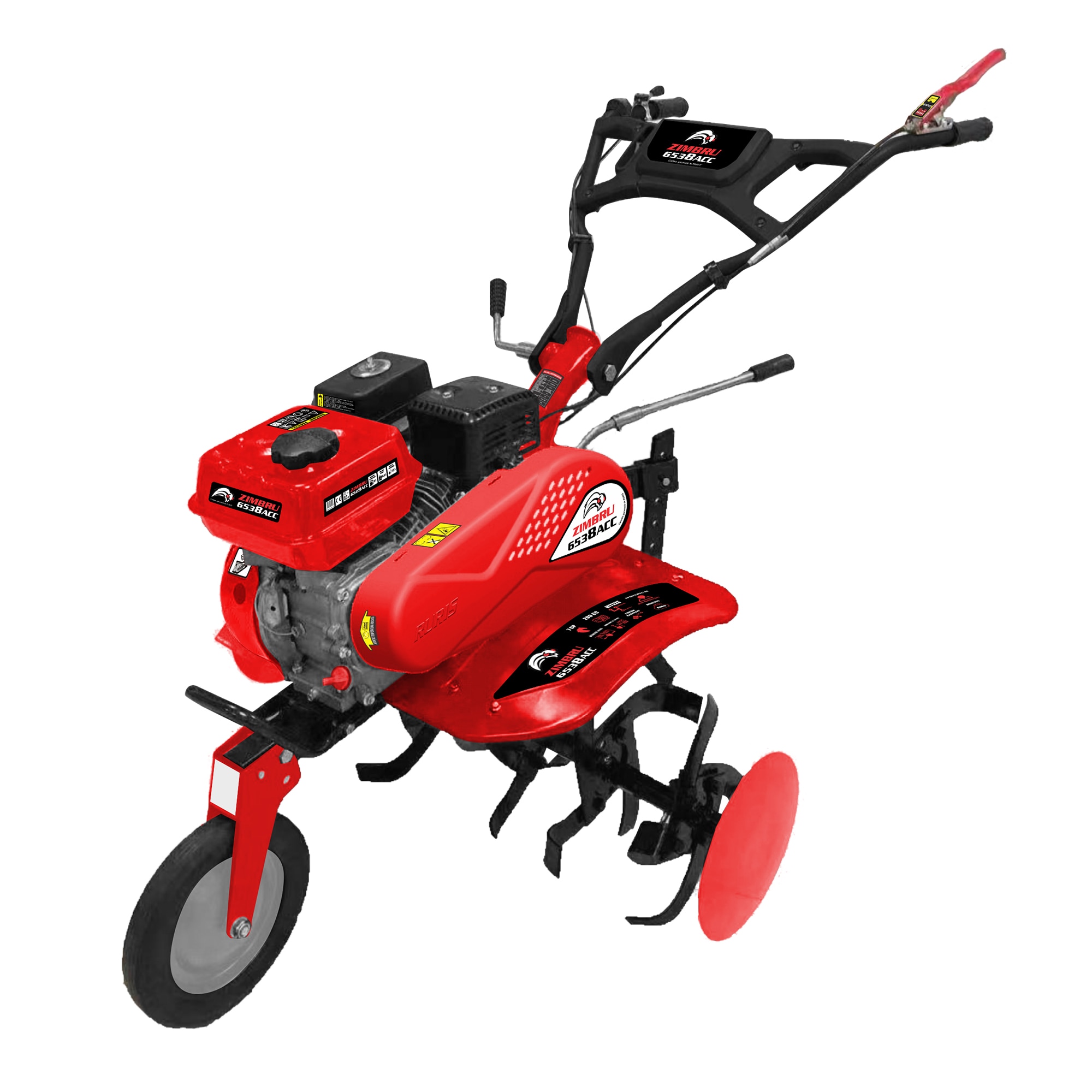 Motosapa pe benzina, Zimbru 6538, 208 CC, 7 CP, latime lucru 56-83 cm, 4 timpi, + accesorii