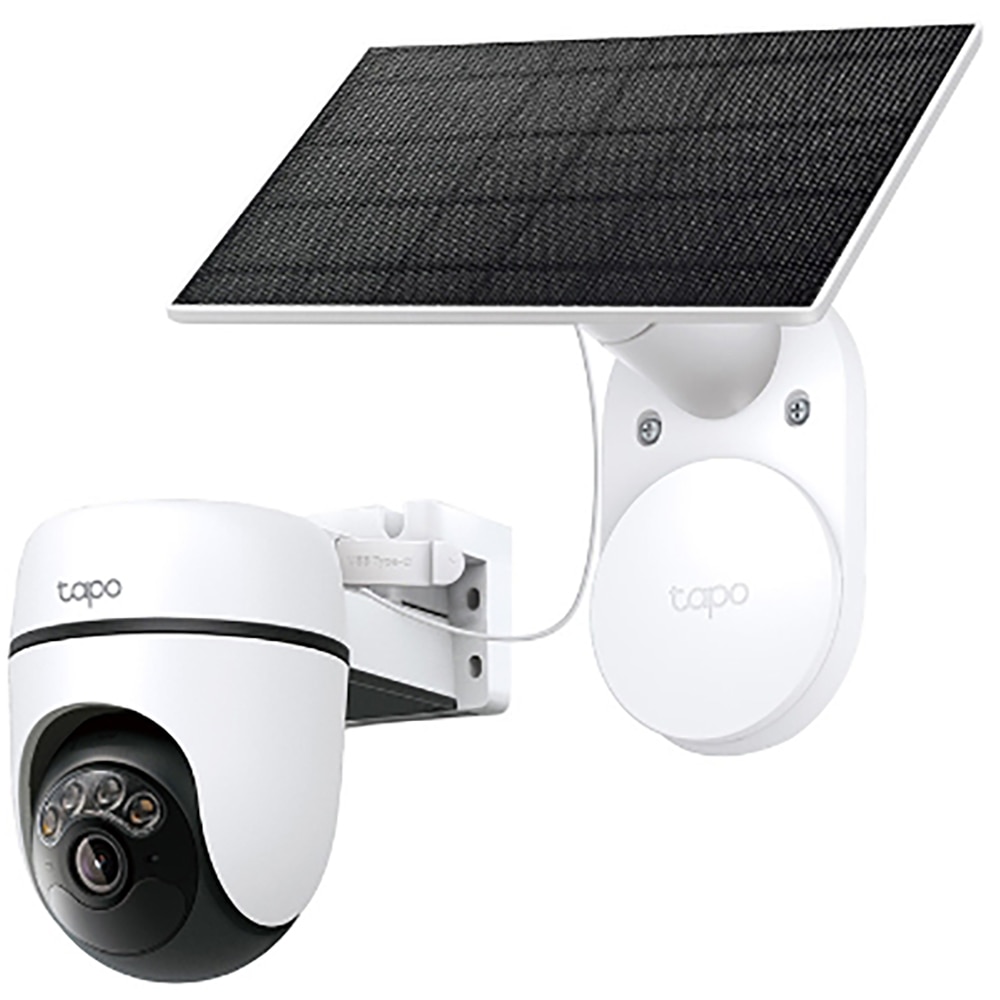 Kit camera IP Wireless exterior TP-LINK Tapo C610, 3MP, 1296p, IP65, IR, Night Vision, alb