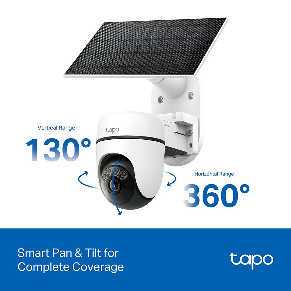 Kit camera IP Wireless exterior TP-LINK Tapo C610, 3MP, 1296p, IP65, IR, Night Vision, alb
