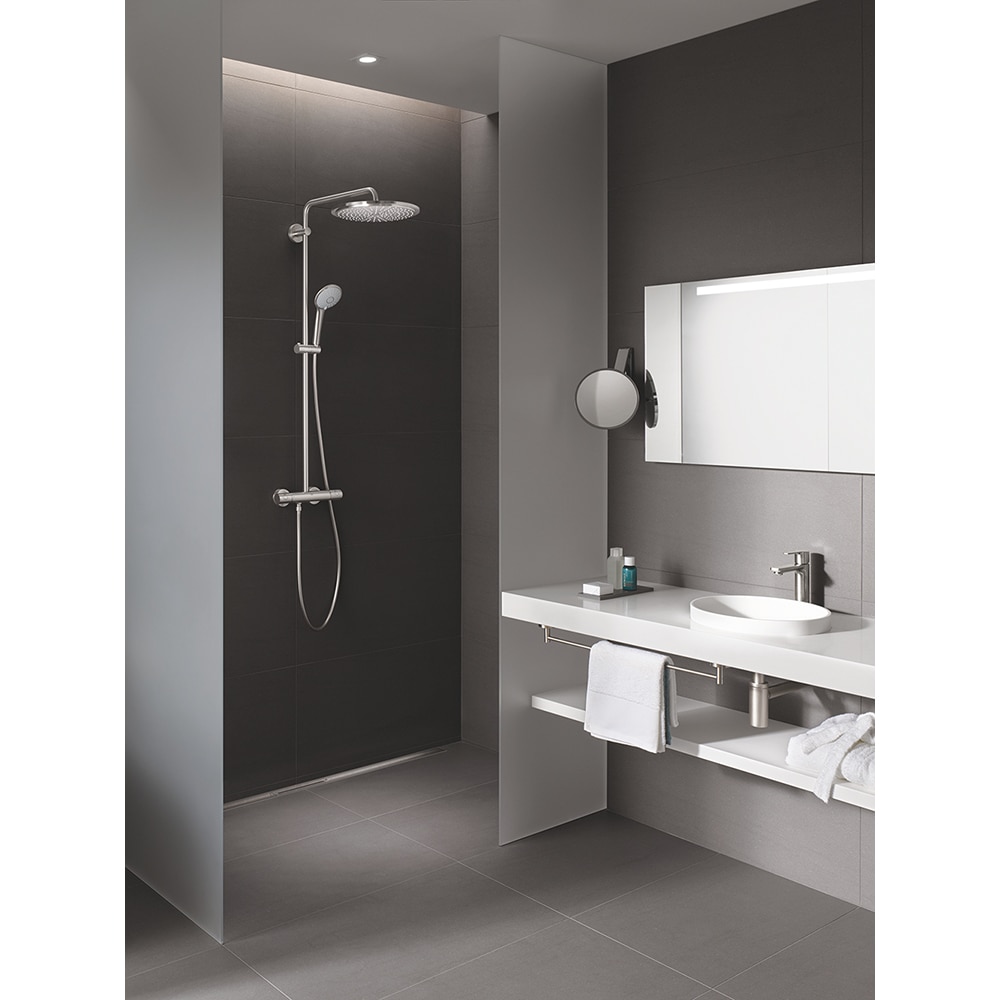 Sistem dus GROHE Euphoria 310 26075DC0, termostat, 3 functii, argintiu