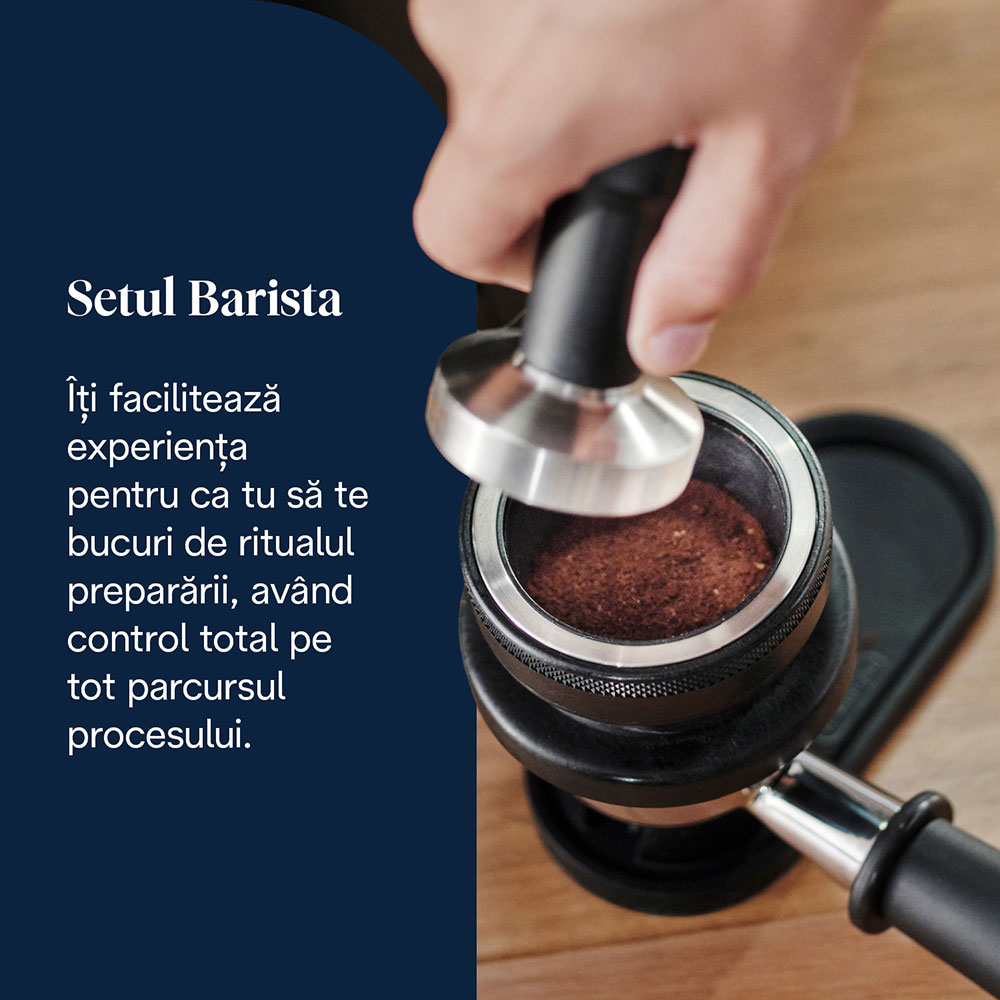Espressor semi-automat DELONGHI La Specialista Arte EC9155.W, 1.5l, 1300W, 15 bar, functia Active Temperature Control, alb-argintiu