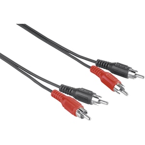 Cablu audio RCA HAMA 205085, 1.5m, negru