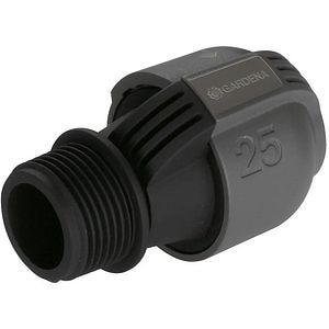 Conector GARDENA 02763 20, 1", plastic, negru