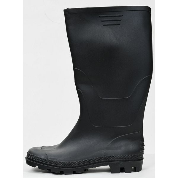 Cizme inalte, PVC, negru, marimea 44 Ginocchio