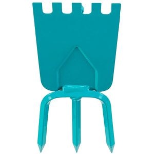 Sapaliga dreapentrua GARDENA, 3 dinti, 24 x 9 x 14cm, turcoaz