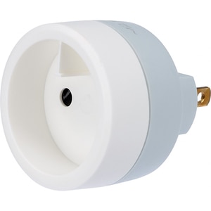 Adaptor priza EU - US LEGRAND 050386, alb-gri