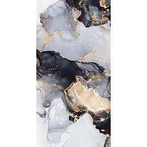 Gresie interior/exterior Blith Blue, albastru/auriu lucios, 60 x 120 cm, 9 mm, 1.44 m2/cutie