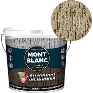 Tencuiala siliconica striata Mont Blanc, crem, 2 mm, 25 kg