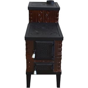 Soba teracota Masha, 3 randuri + 2 plite, 10 kW, 100 x 45 x 95 cm, maro