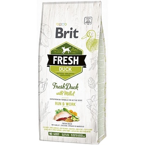 Hrana uscata pentru caini BRIT FRESH, Adult, Rata, 12 kg
