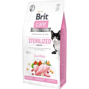 Hrana uscata pentru pisici BRIT CARE Sterilized Sensitive, Adult, Iepure, 7 kg