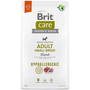 Hrana uscata pentru caini BRIT CARE Hypoallergenic Small Breed, Adult, Miel, 7 kg