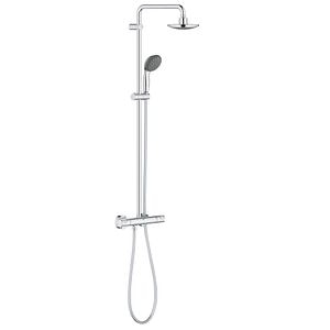 Set de dus reglabil, baterie monocomanda, crom, cu termostat • Grohe Vitalio Start