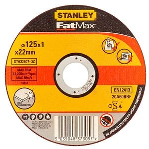 Disc abraziv Fatmax, otel, 125 x 1.0 x 22 mm Stanley STA32607-QZ