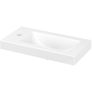 Lavoar baie GOODHOME Beni, rasina, 44.2 x 23.2 cm, alb lucios