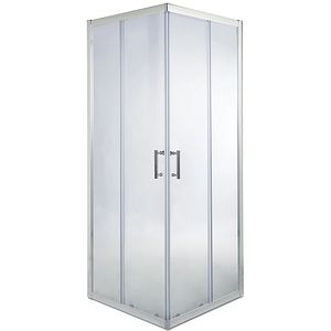 Cabina de dus COOKE & LEWIS Onega, patrata, 80 x 80 x 190 cm, sticla securizata 5mm, profil crom