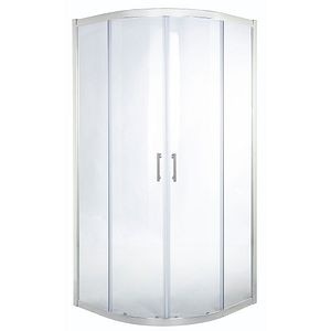 Cabina de dus COOKE & LEWIS Onega, semirotunda, 80 x 80 x 190 cm, sticla securizata 5mm, profil crom