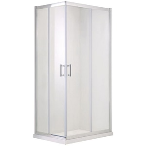 Cabina de dus COOKE & LEWIS Onega, patrata, 90 x 90 x 190 cm, sticla securizata 5mm, profil crom
