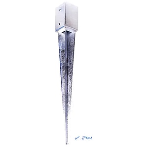 Baza stalp galvanizat BLOOMA, 7 x 7 x 70cm, otel