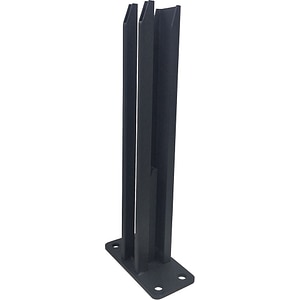 Baza pentru fixare gard Neva, KLIKSTROM, 40 x 15 x 7.7 cm, otel, negru