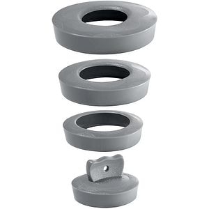Dop cada-lavoar Wirquin universal, PVC, gri