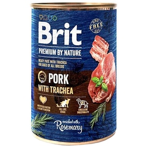 Hrana umeda pentru caini BRIT Premium by Nature, Adult, Porc, 6 x 400g