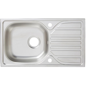 Chiuveta bucatarie COOKE & LEWIS Turing, 1 cuva, picurator reversibil, inox, finisaj anticalcar