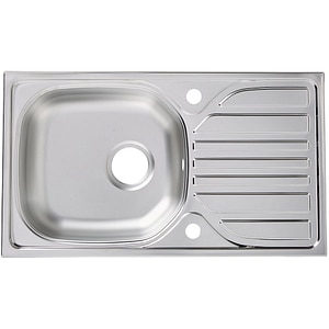 Chiuveta bucatarie COOKE & LEWIS Turing, 1 cuva, picurator reversibil, inox, finisaj satinat